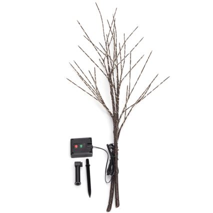 Aigostar - LED Solare decorazione 140xLED/3m IP65 bianco caldo vino