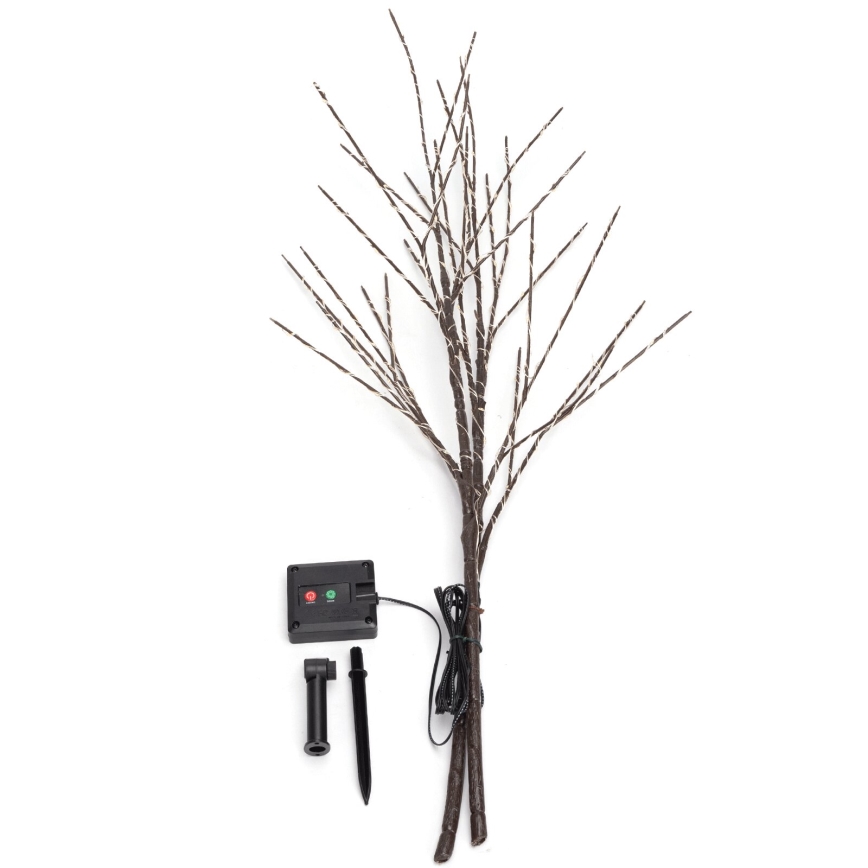 Aigostar - LED Solare decorazione 140xLED/3m IP65 bianco caldo vino