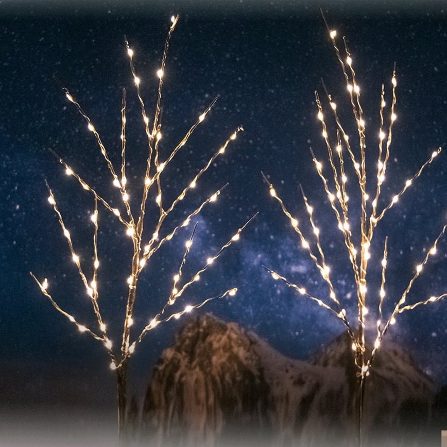 Aigostar - LED Solare decorazione 140xLED/3m IP65 bianco caldo vino