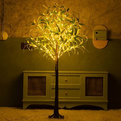 Aigostar - LED Solare decorazione 30xLED/2,6m IP65 bianco caldo oliva