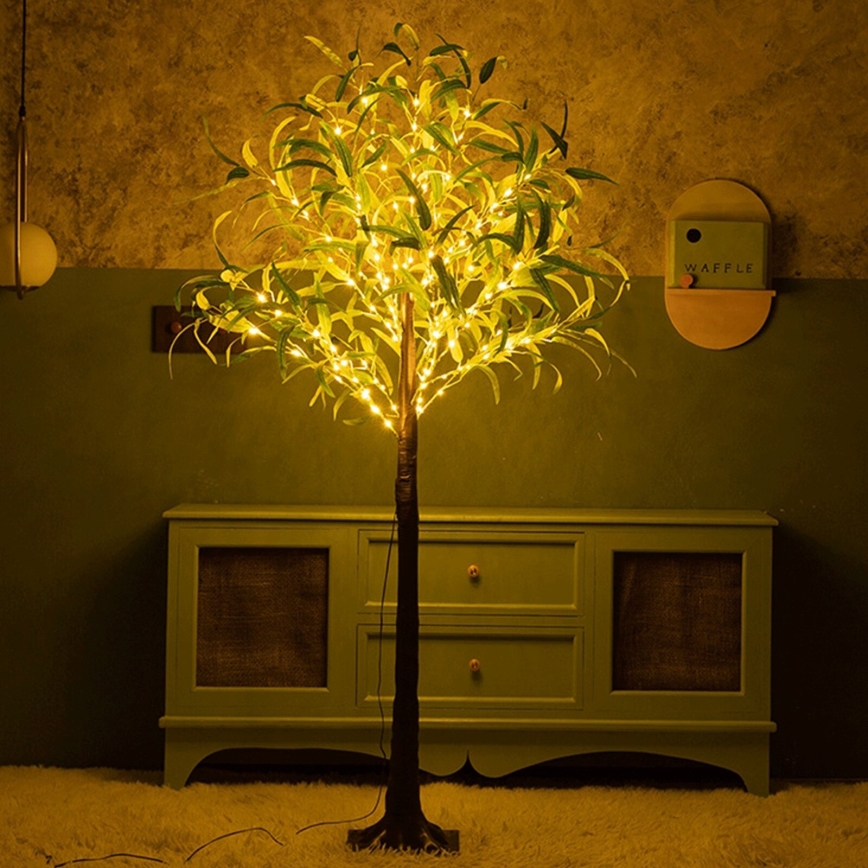Aigostar - LED Solare decorazione 30xLED/2,6m IP65 bianco caldo oliva