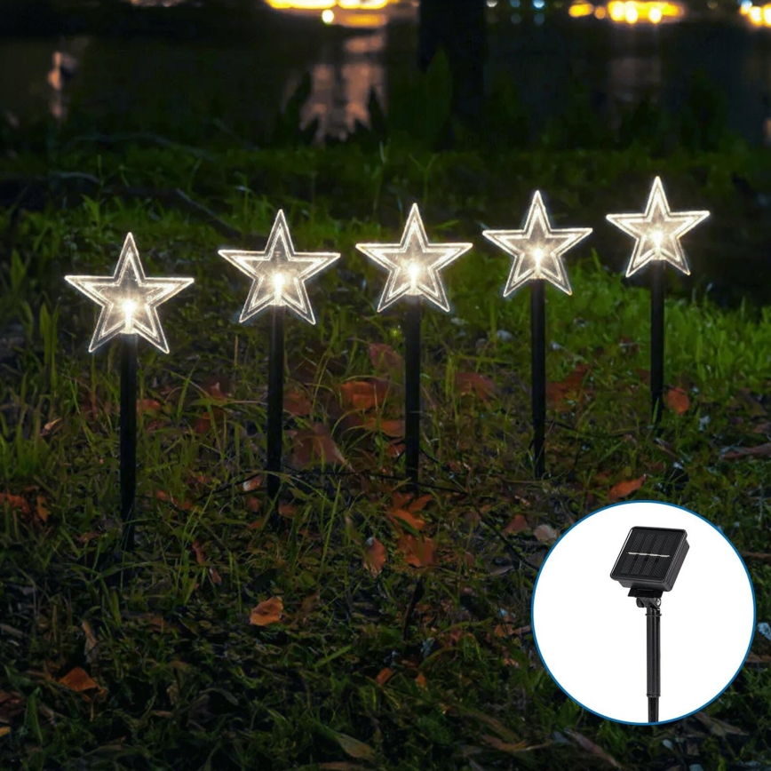 Aigostar - LED Solare Natale chiaro LED/0,054W/1,2V 1m IP65 800 mAh bianco freddo
