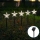 Aigostar - LED Solare Natale chiaro LED/0,054W/1,2V 1m IP65 800 mAh bianco freddo