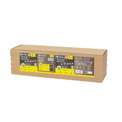 Aigostar - LED Solare Natale chiaro LED/0,054W/1,2V 1m IP65 800 mAh bianco caldo