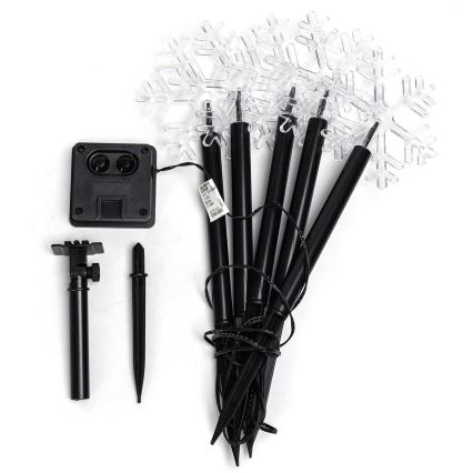 Aigostar - LED Solare Natale chiaro LED/0,054W/1,2V 1m 800 mAh IP65 bianco freddo