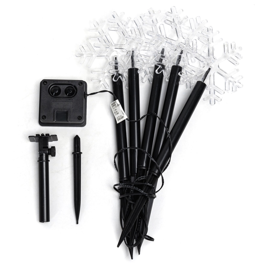 Aigostar - LED Solare Natale chiaro LED/0,054W/1,2V 1m 800 mAh IP65 bianco freddo