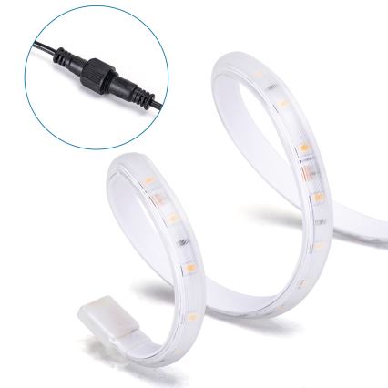 Aigostar - LED Striscia solare dimmerabile LED/20W/3,2V 20 m 2700K IP65 + telecomando