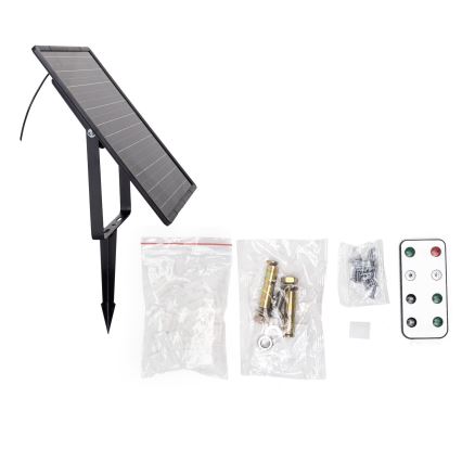 Aigostar - LED Striscia solare dimmerabile LED/20W/3,2V 20 m 6500K IP65 + telecomando