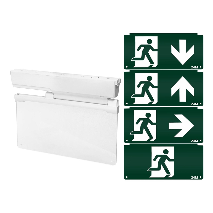 Aigostar - Luce di emergenza a LED EMERGENCY EXIT LED/3,6W/230V 6500K 500mAh