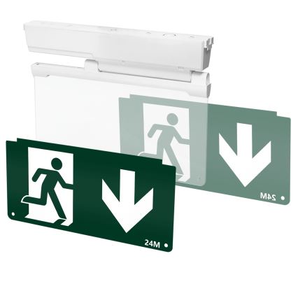 Aigostar - Luce di emergenza a LED EMERGENCY EXIT LED/3,6W/230V 6500K 500mAh