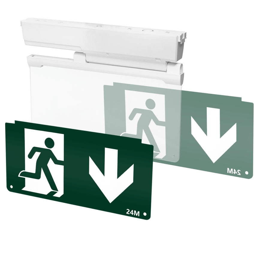 Aigostar - Luce di emergenza a LED EMERGENCY EXIT LED/3,6W/230V 6500K 500mAh
