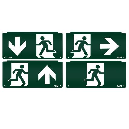 Aigostar - Luce di emergenza a LED EMERGENCY EXIT LED/3,6W/230V 6500K 500mAh