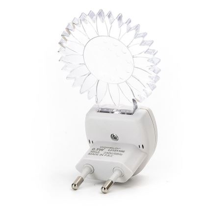 Aigostar - Luce notturna LED RGB con sensore LED/0,5W/230V sole