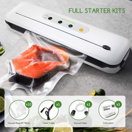 Aigostar - Macchina sottovuoto per alimenti 110W/230V