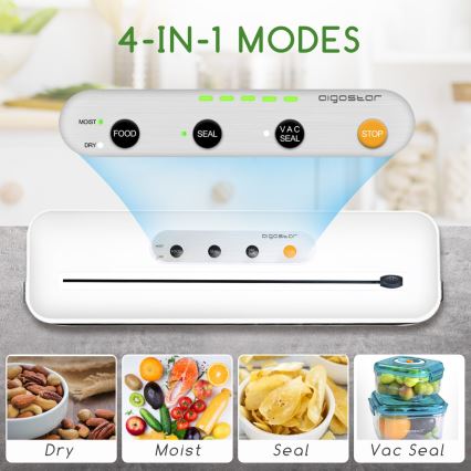 Aigostar - Macchina sottovuoto per alimenti 110W/230V