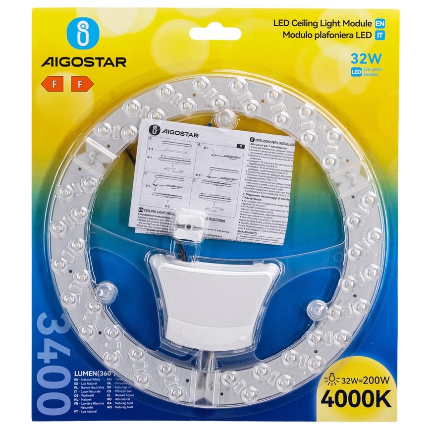 Aigostar - Modulo LED magnetico LED/32W/230V 4000K