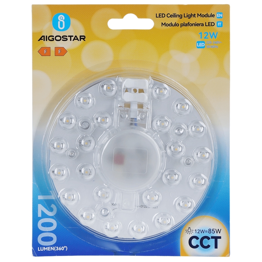 Aigostar - Modulo magnetico LED/12W/230V 3000/4000/6500K