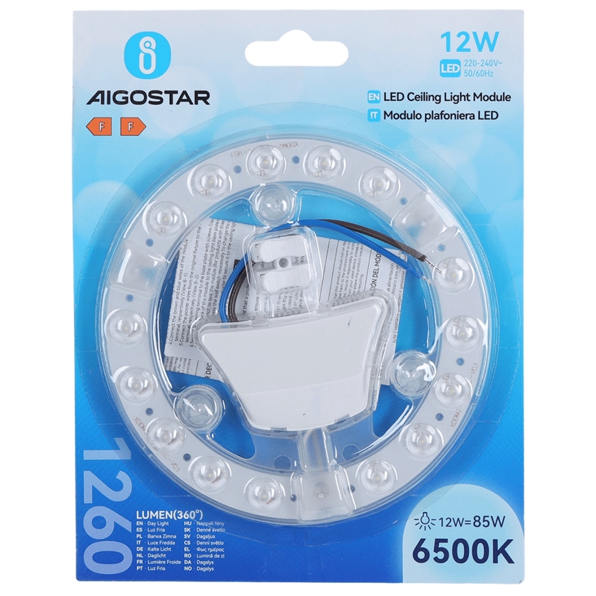 Aigostar - Modulo magnetico LED/12W/230V 6500K
