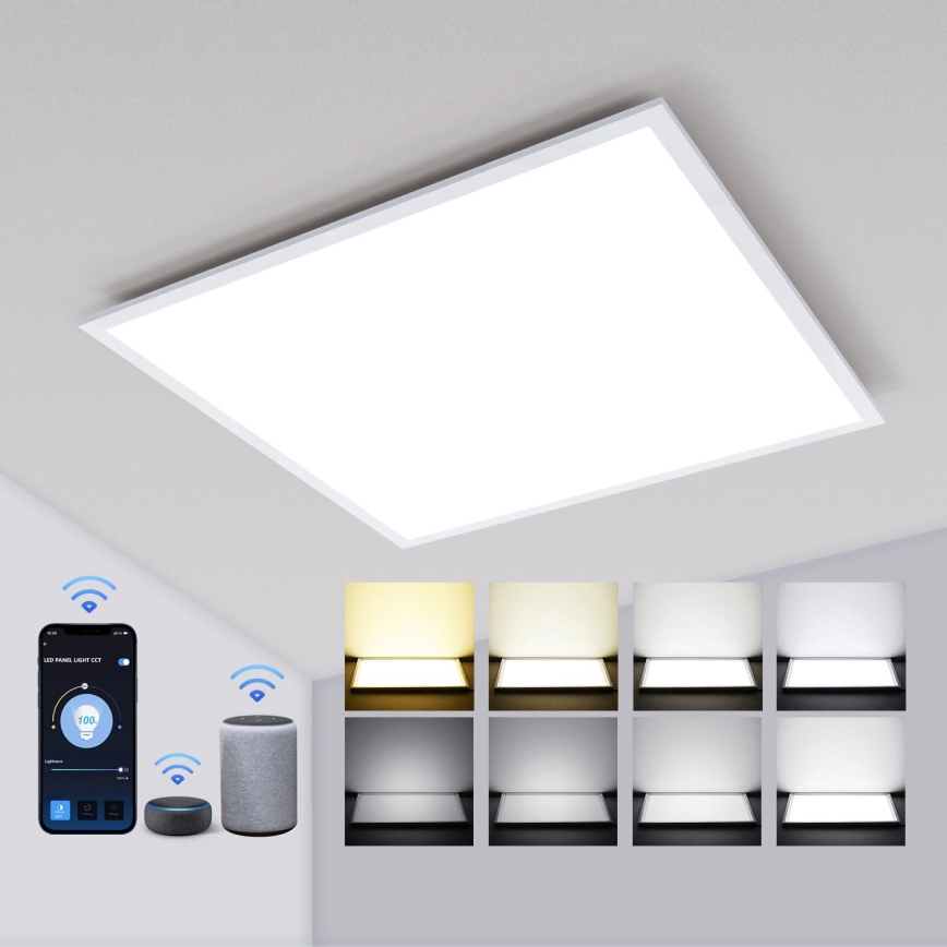 Aigostar - Panello LED dimmerabile da incasso 32W/230V Wi-Fi 60x60 cm