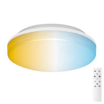 Aigostar - Plafoniera da bagno dimmerabile LED/24W/230V 3000K-6500K IP54 Ø 33 cm + telecomando