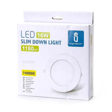 Aigostar - Plafoniera da incasso ULTRATHIN LED/16W/230V 4000K bianca