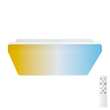 Aigostar - Plafoniera da soffitto LED dimmerabile per bagno, 18W, 230V, 3000K-6500K, IP54 + telecomando