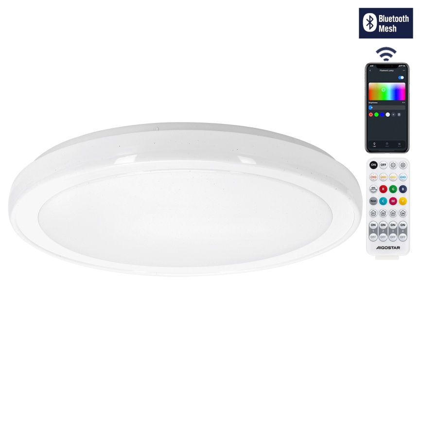 Aigostar - Plafoniera LED dimmerabile MESH LED/36W/230V 3000-6500K Ø 49,5 cm + telecomando