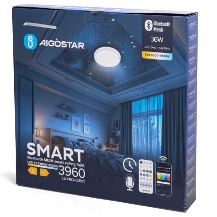 Aigostar - Plafoniera LED dimmerabile MESH LED/36W/230V 3000-6500K Ø 49,5 cm + telecomando