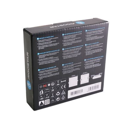 Aigostar - Plafoniera LED 6W 230V 3000K 12x12 cm bianca