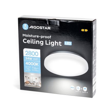 Aigostar - Plafoniera LED da bagno LED/24W/230V 4000K IP54