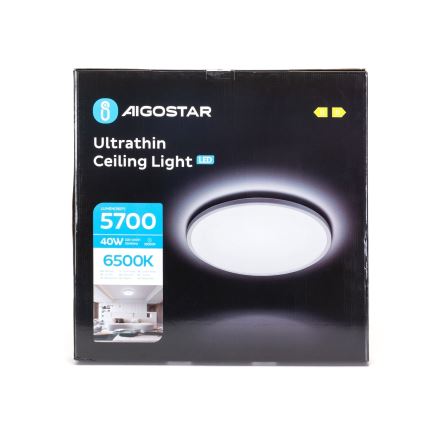 Aigostar - Plafoniera LED da bagno LED/40W/230V 6500K diametro 54 cm IP44