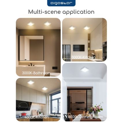 Aigostar - Plafoniera LED da soffitto a montaggio superficiale LED/18W/230V 3000K 22,6x22,6 cm bianca
