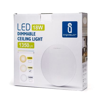 Aigostar - Plafoniera LED dimmerabile LED/18W/230V 4000K