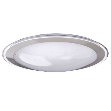 Aigostar - Plafoniera LED/30W/230V 2700-6500K Ø 42,9 cm cromo + telecomando