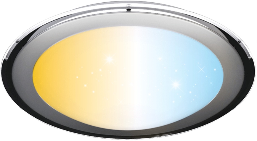 Aigostar - Plafoniera LED dimmerabile LED/60W/230V 2700-6500K Ø 52,7 cm cromo + telecomando