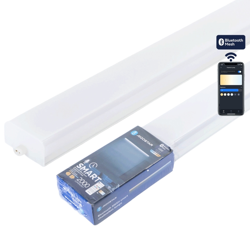 Aigostar - Plafoniera LED dimmerabile tipo fluorescente MESH LED/18W/230V 3000-6500K