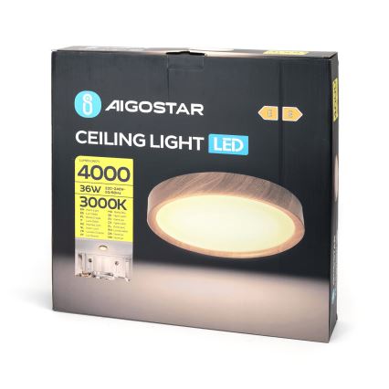 Aigostar - Plafoniera LED LED/36W/230V 3000K diametro 48,1 cm