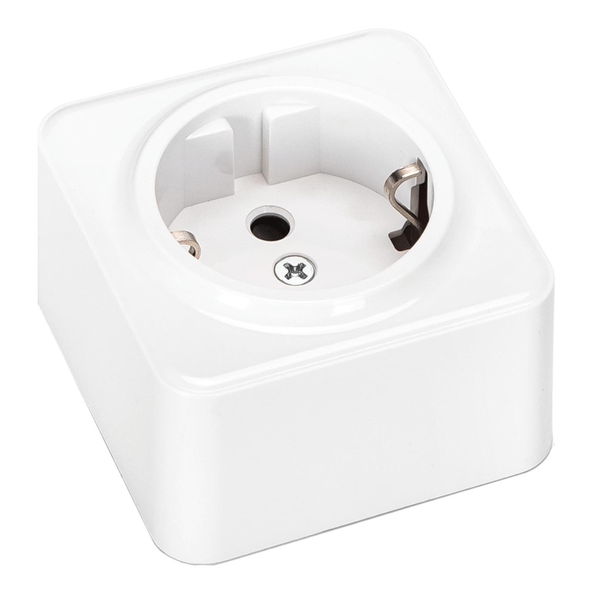 Aigostar - Presa a muro domestica SCHUKO 250V bianca