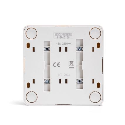 Aigostar - Presa da parete domestica quadrupla SCHUKO 250V bianca