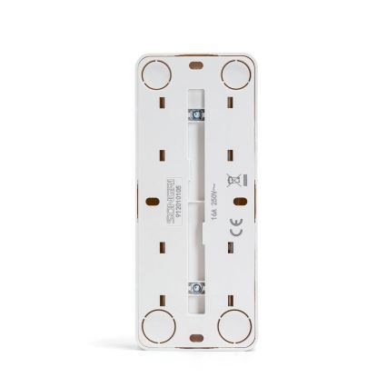 Aigostar - Presa da parete domestica tripla SCHUKO 250V bianca