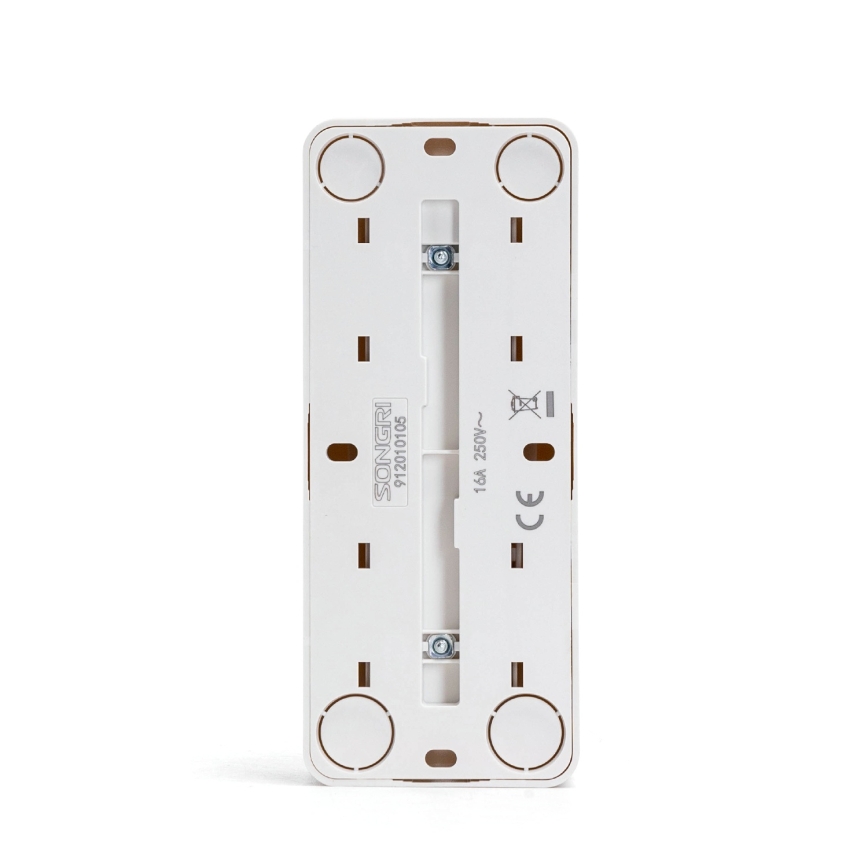Aigostar - Presa da parete domestica tripla SCHUKO 250V bianca