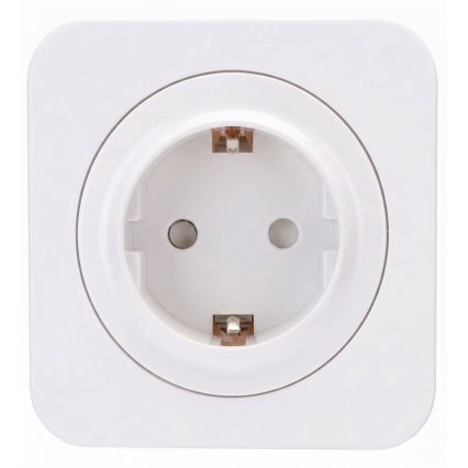 Aigostar - Presa da parete SCHUKO con cornice 250V/16A bianca