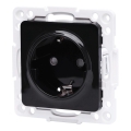 Aigostar - Presa da parete senza cornice SCHUKO 250V nera