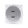 Aigostar - presa di alimentazione USB senza cornice, 2 porte USB-A, argento