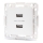 Aigostar - presa di alimentazione USB senza cornice 2x USB-A bianca