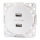 Aigostar - Presa di alimentazione USB senza cornice 2x USB-A bianca