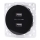 Aigostar - Presa di alimentazione USB senza cornice, 2x USB-A, nera