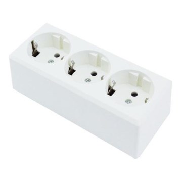 Aigostar - Presa domestica 3 posti SCHUKO 250/16A