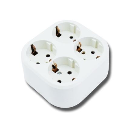 Aigostar - Presa domestica 4Z SCHUKO 250/16A