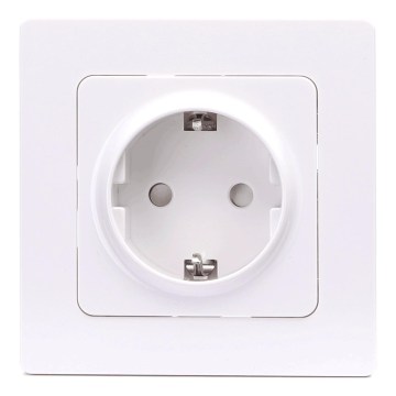 Aigostar - Presa domestica con cornice SCHUKO 250V bianca